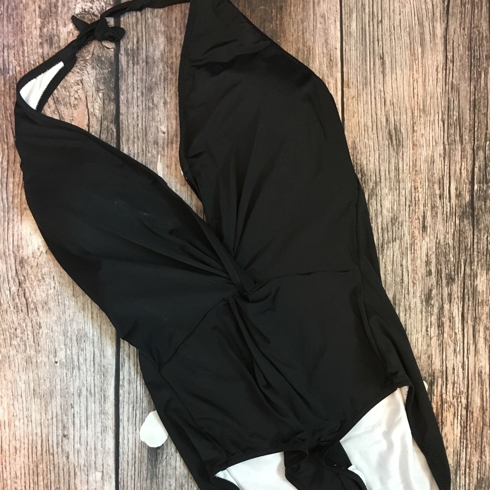 Deep Vee one piece swimsuit